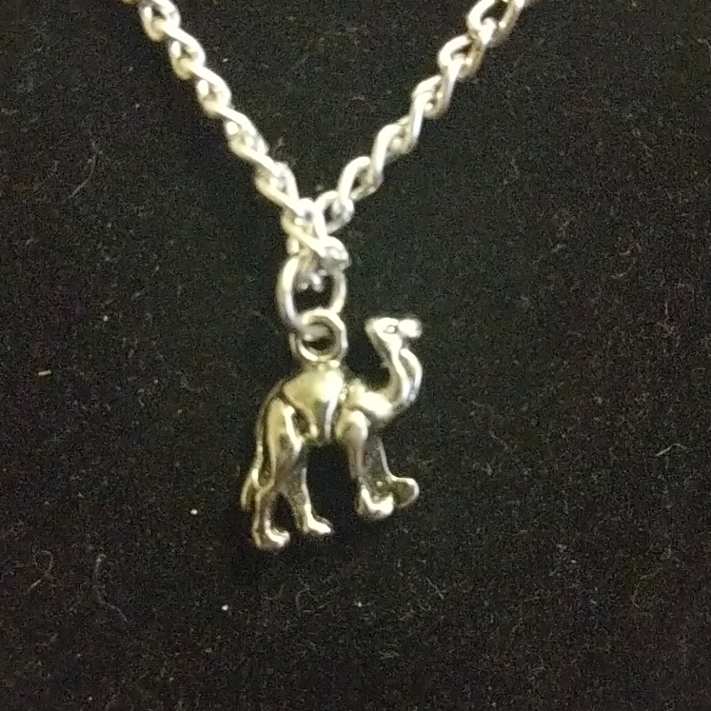 Tiny Camel necklace 18 inch chain